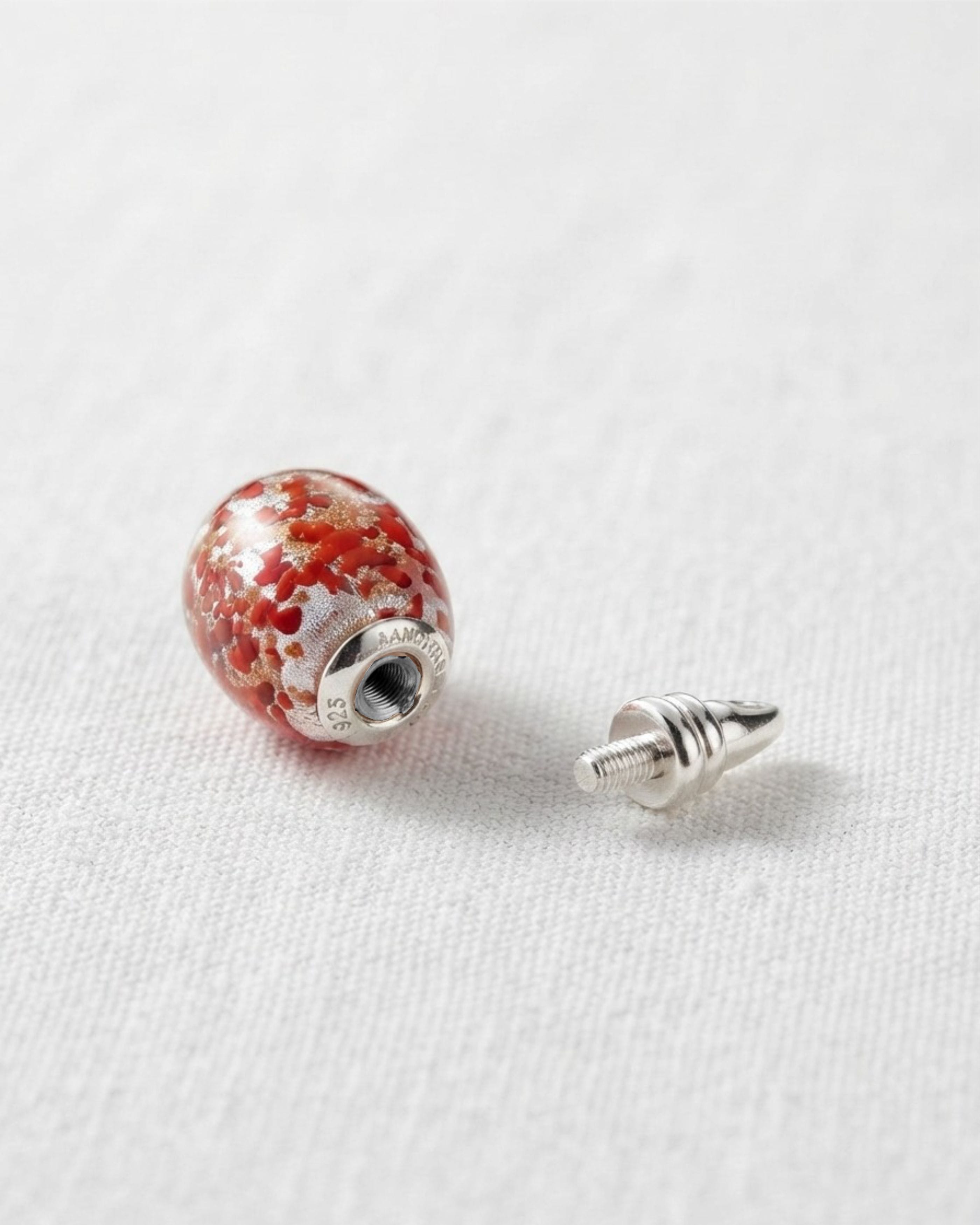 Loved Remembered Murano Glass Olive - Beloved
