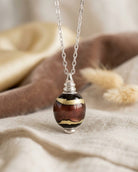 Loved Remembered Murano Glass Olive - 'Gilded Dreams'