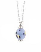 Loved Remembered Murano Glass Olive - Ocean Mist