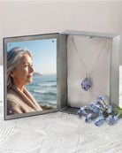 Loved Remembered Murano Glass Olive - Ocean Mist