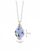 Loved Remembered Murano Glass Olive - Ocean Mist
