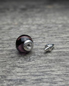 Loved Remembered Murano Glass Pendant Urn - 'Eventide Rose'
