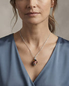 Loved Remembered Murano Glass Pendant Urn - 'Eventide Rose'