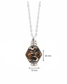 Loved Remembered Murano Glass Pendant Urn - Everlasting Embrace