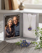 Loved Remembered Murano Glass Pendant Urn - 'Peaceful Waters'
