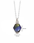 Loved Remembered Murano Glass Pendant Urn - 'Peaceful Waters'