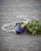 Loved Remembered Murano Glass Pendant Urn - 'Peaceful Waters'
