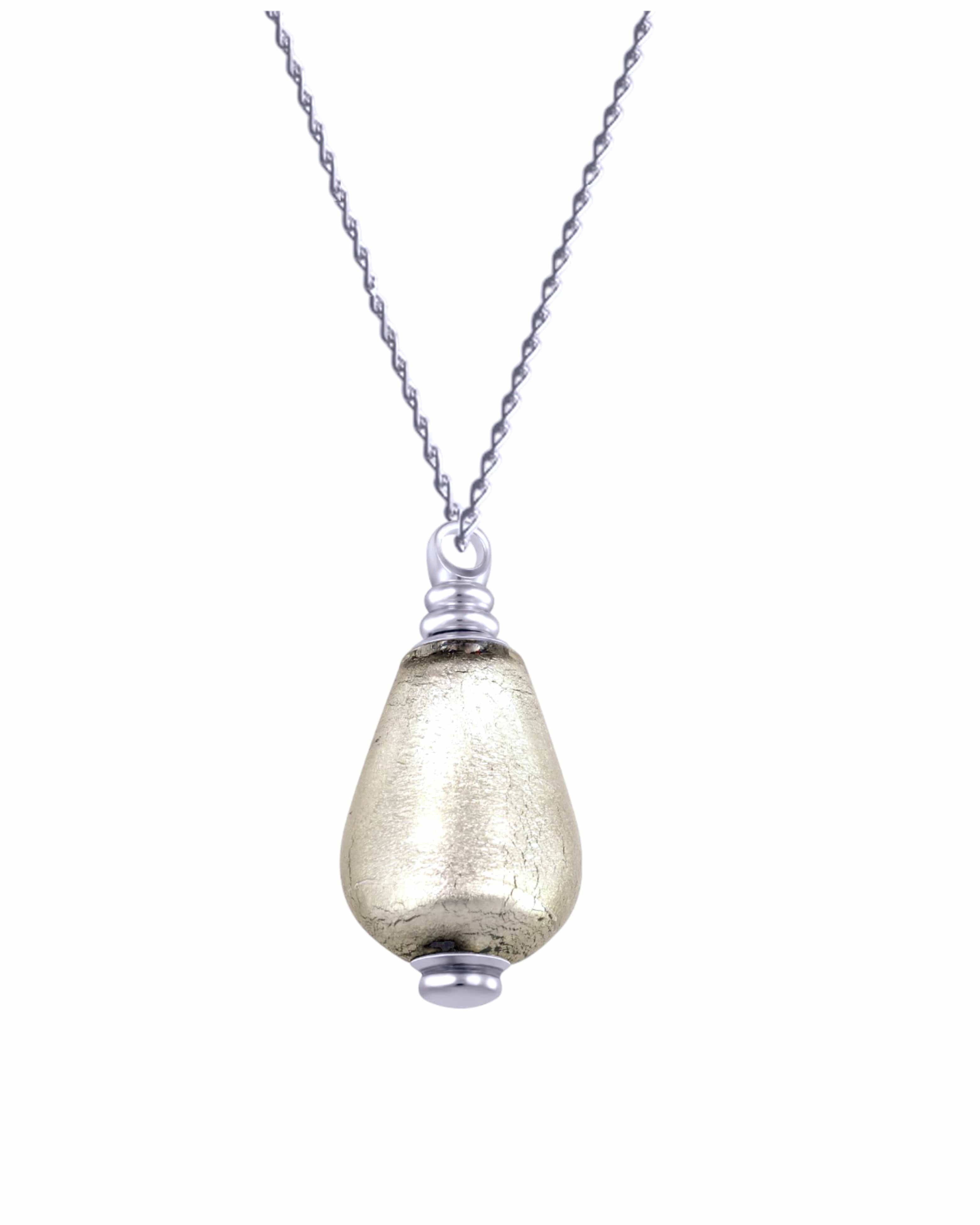 Loved Remembered Murano Glass Pendant Urn - 'Whispering Softly'
