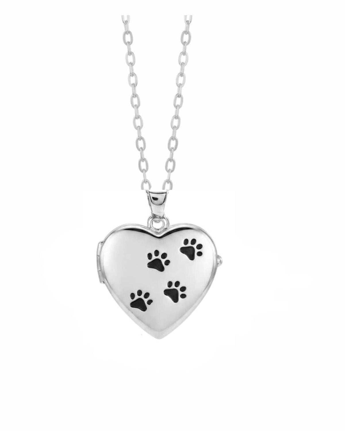 Loved Remembered Paw Print Locket Urn