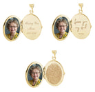 Loved Remembered 'Poppy' Gold Oval Locket Urn