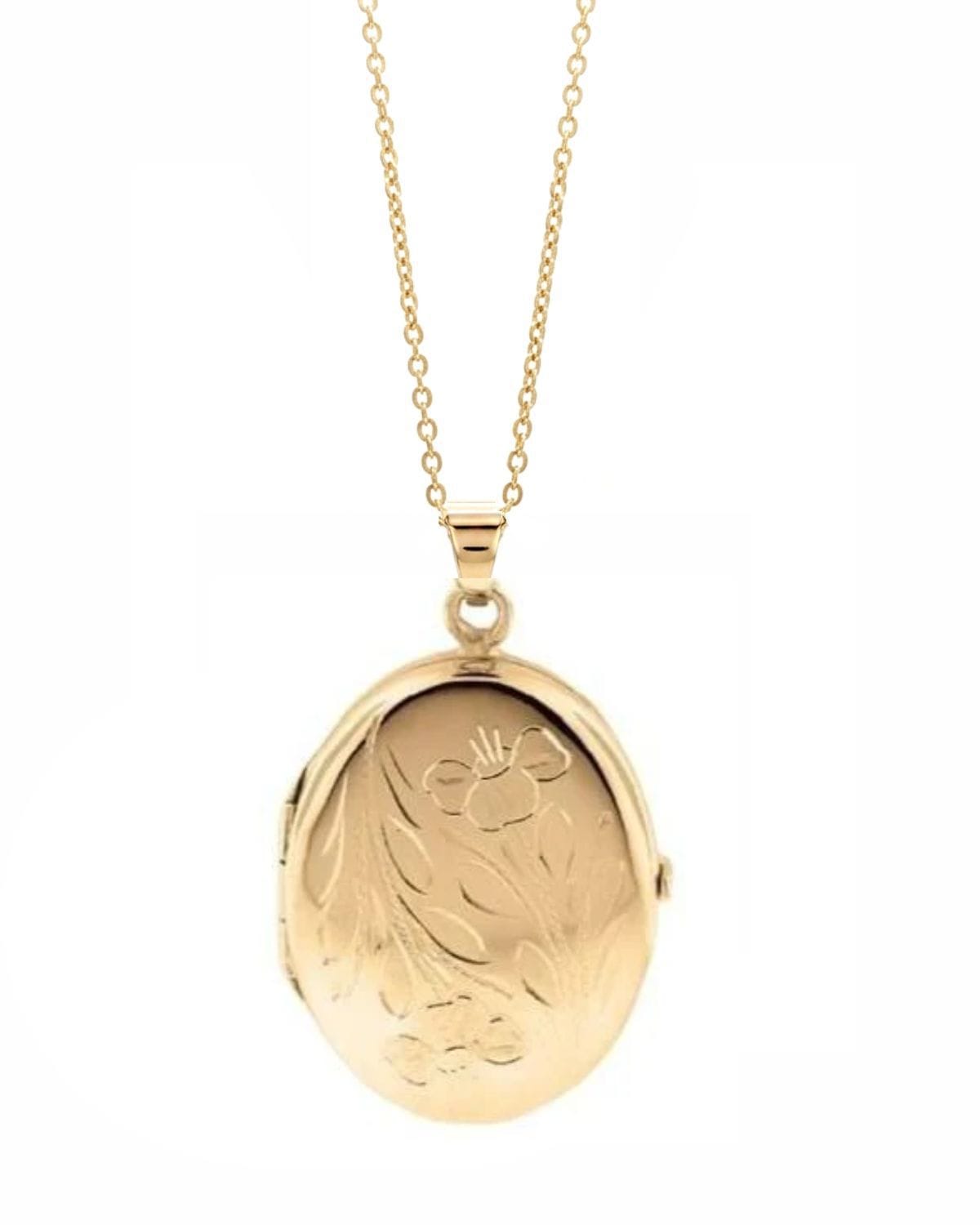 Loved Remembered 'Poppy' Gold Oval Locket Urn