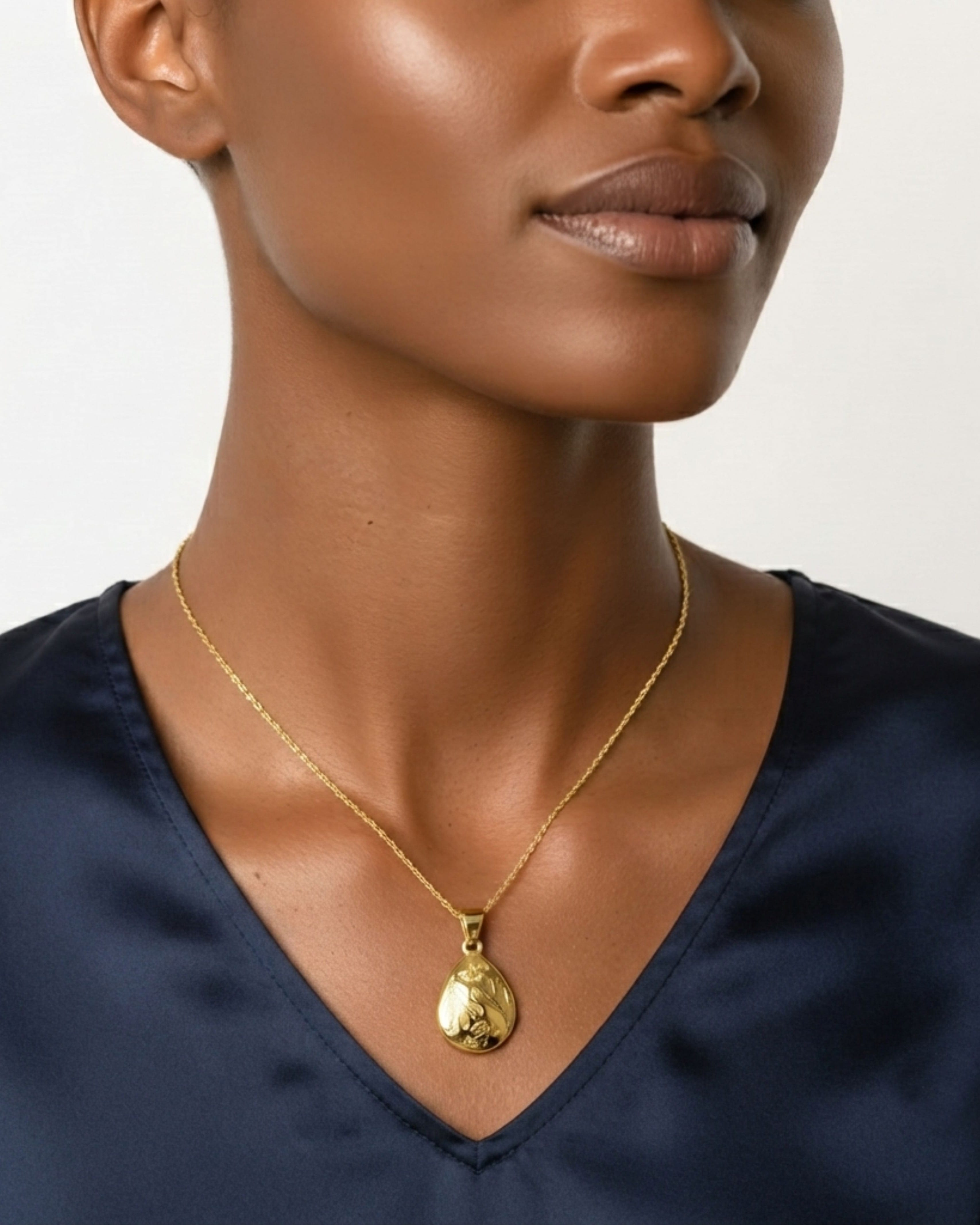 Loved Remembered 'Poppy' Gold Teardrop Pendant Urn                 OUT OF STOCK
