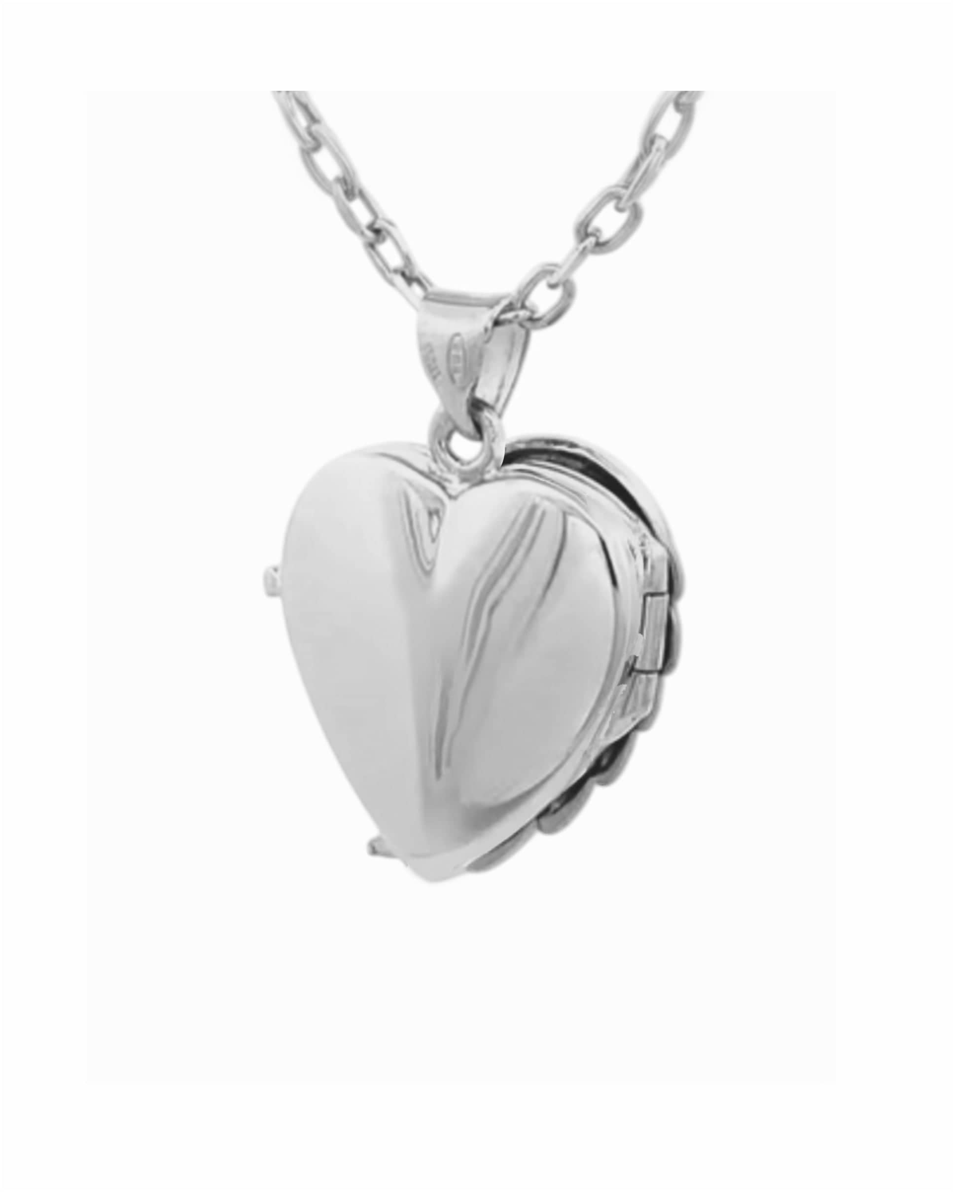 Loved Remembered Silver Angel Wing Classic Locket