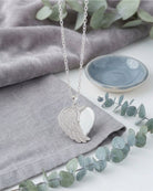 Loved Remembered Silver Angel Wing Classic Locket