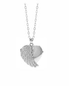 Loved Remembered Silver Angel Wing Classic Locket