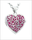 Loved Remembered Silver Filigree Heart Classic Locket
