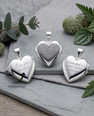 Loved Remembered Silver Filigree Heart Classic Locket