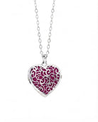 Loved Remembered Silver Filigree Heart Classic Locket