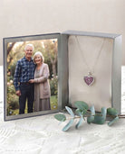 Loved Remembered Silver Filigree Heart Locket Urn