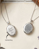 Loved Remembered Silver Filigree Oval Classic Locket