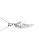 Loved Remembered Silver Guardian Angel Pendant Urn