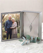Loved Remembered Silver Guardian Angel Pendant Urn