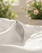 Loved Remembered Silver Guardian Angel Pendant Urn