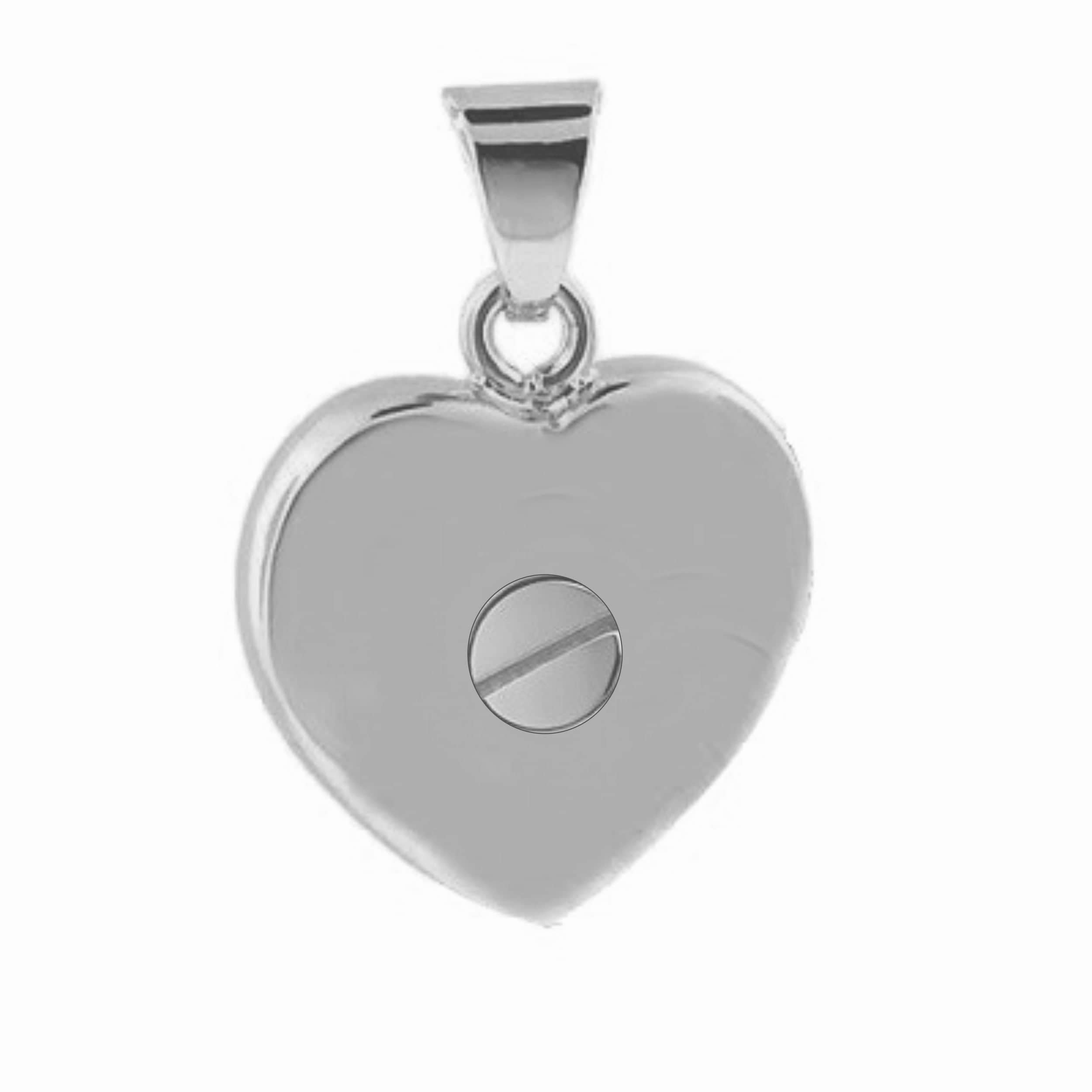 Loved Remembered Silver Heart Pendant Urn
