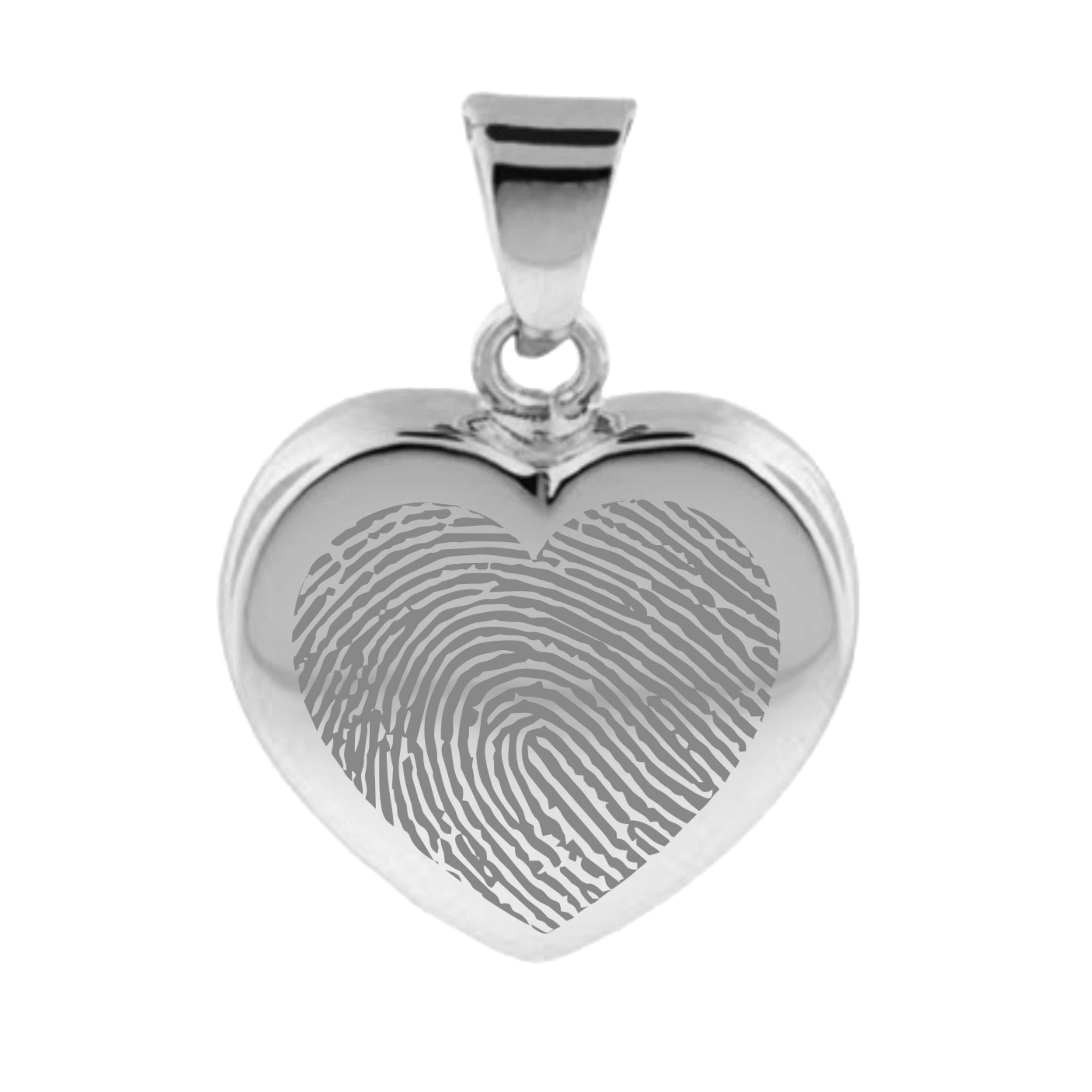 Loved Remembered Silver Heart Pendant Urn