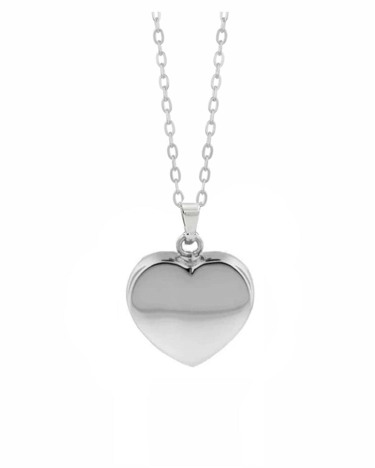 Loved Remembered Silver Heart Pendant Urn