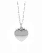 Loved Remembered Silver Heart Pendant Urn