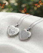 Loved Remembered Silver Heart Pendant Urn
