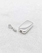 Loved Remembered Silver Rectangle Pendant Urn - Top Filling