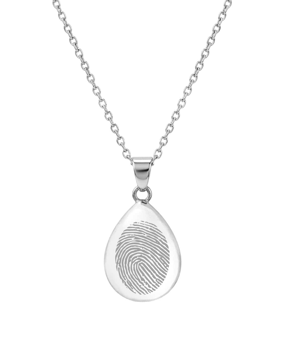 Loved Remembered Silver Teardrop Pendant Urn