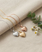 Loved Remembered Small Gold Heart Pendant Urn