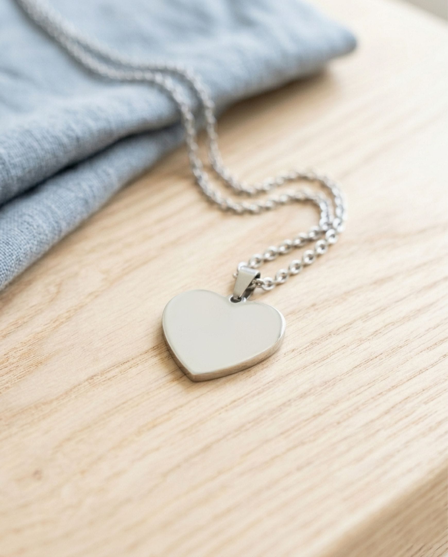Loved Remembered STAINLESS 1 Heart Pendant