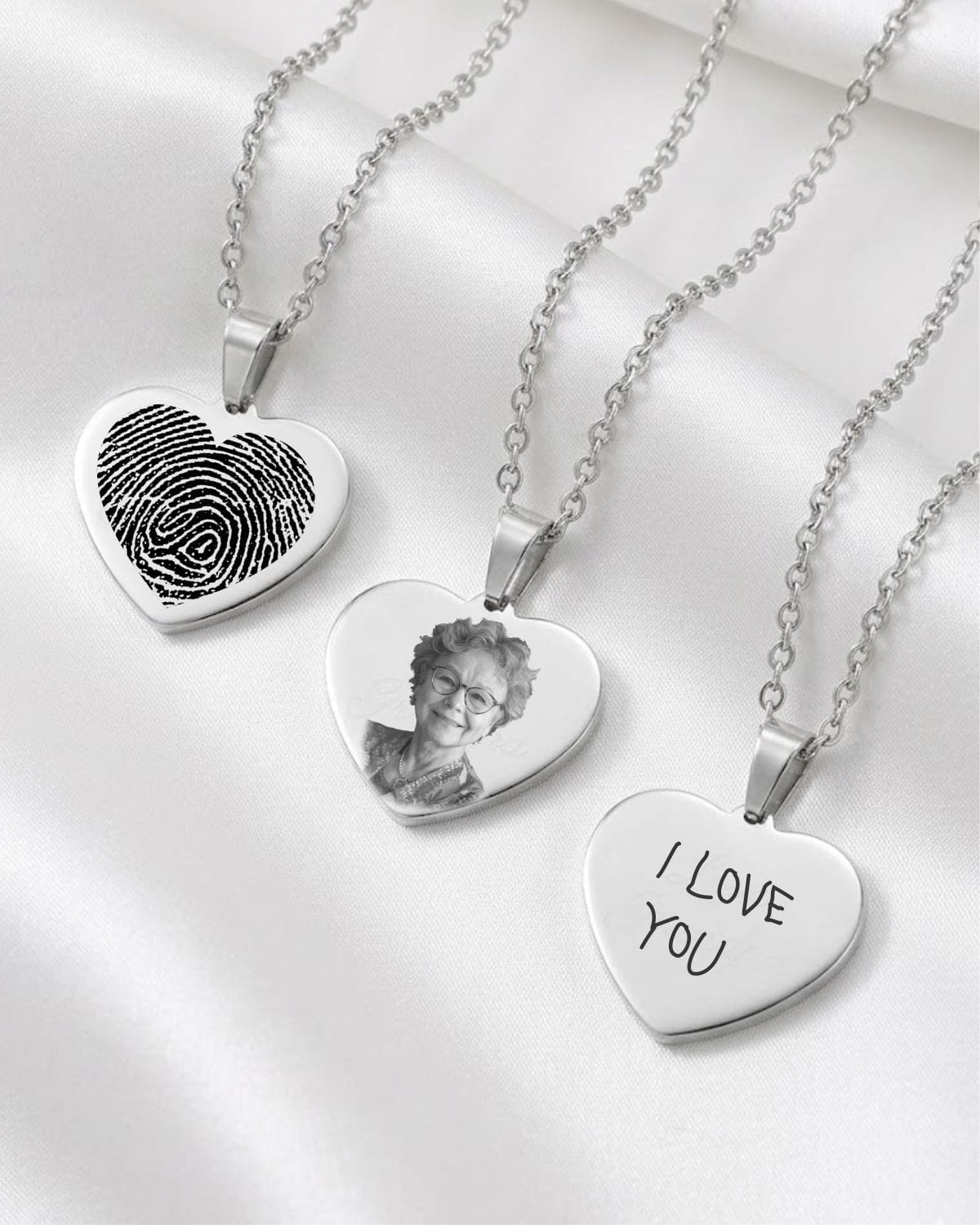 Loved Remembered STAINLESS 1 Heart Pendant