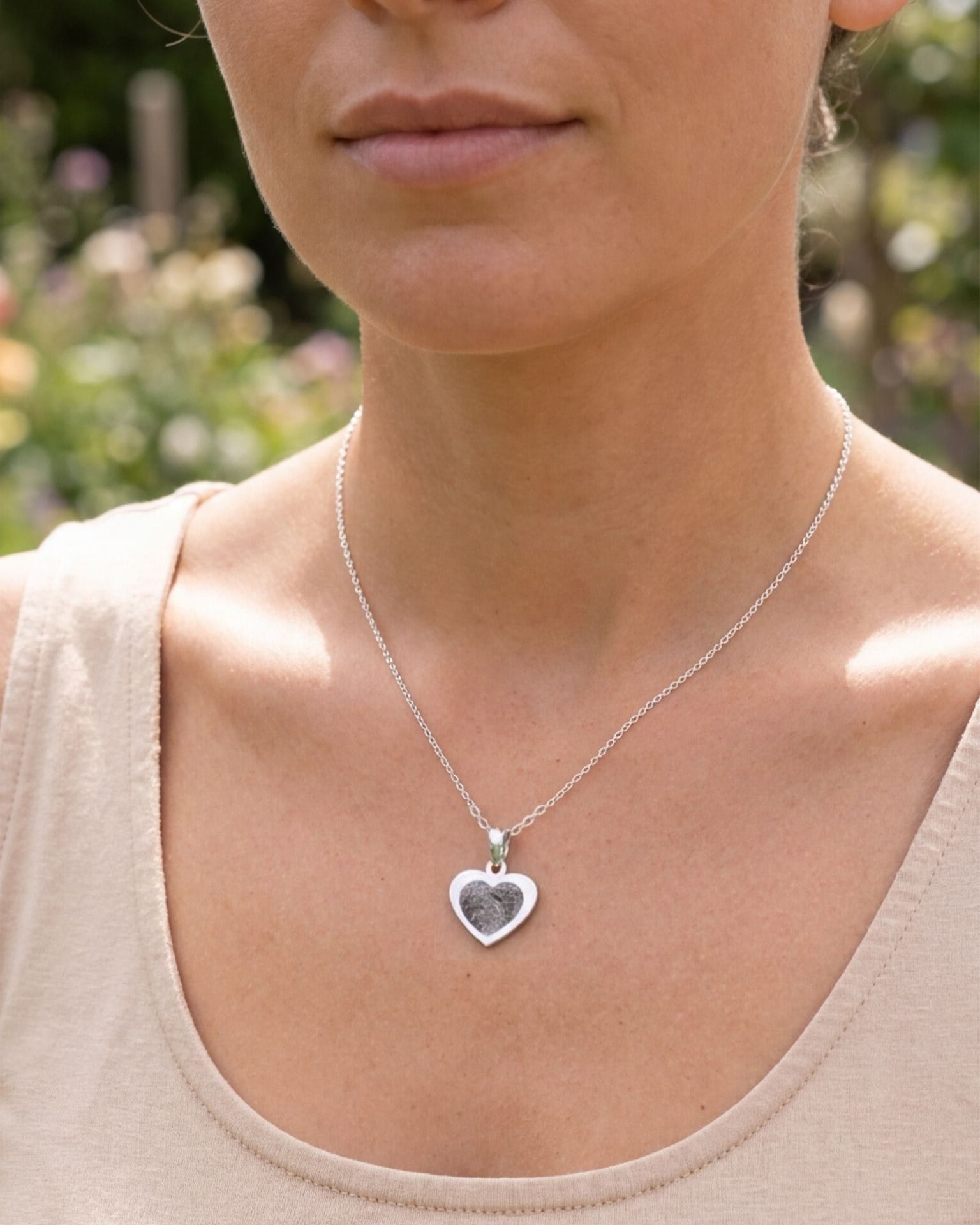 Loved Remembered STAINLESS 1 Heart Pendant