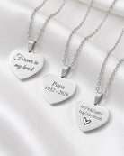 Loved Remembered STAINLESS 1 Heart Pendant