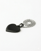 Loved Remembered STAINLESS 10 Black Heart Pendant