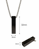 Loved Remembered STAINLESS 12 Black Block Urn