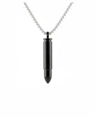 Loved Remembered STAINLESS 13 Black Bullet Urn
