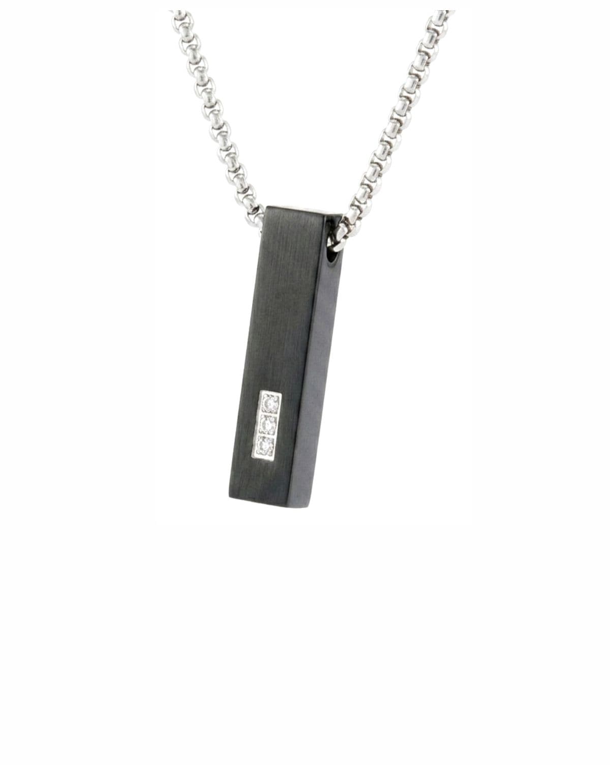 Loved Remembered STAINLESS 16 Three Stone Black Block Urn