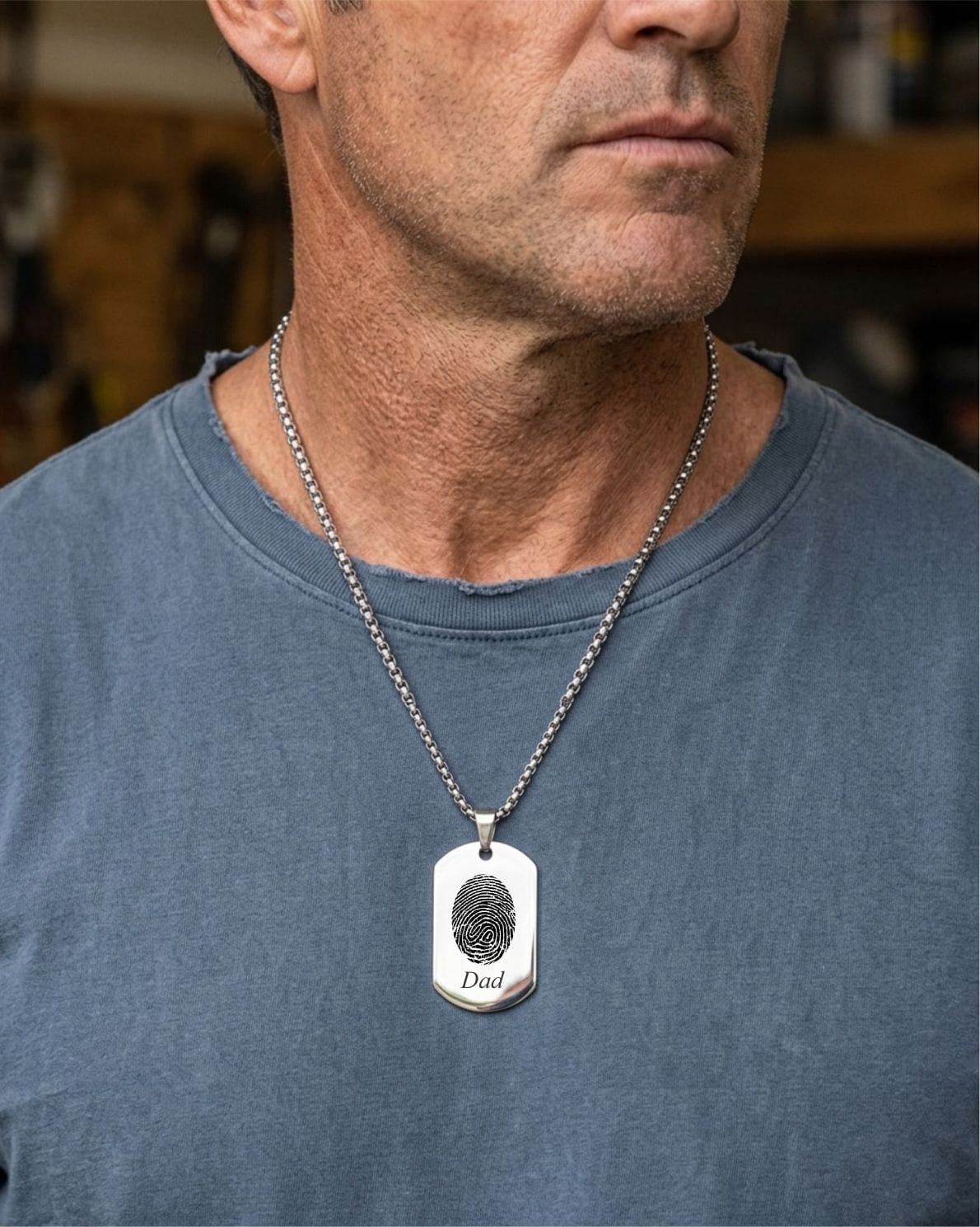 Loved Remembered STAINLESS 2 Tag Pendant