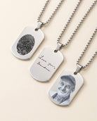 Loved Remembered STAINLESS 2 Tag Pendant