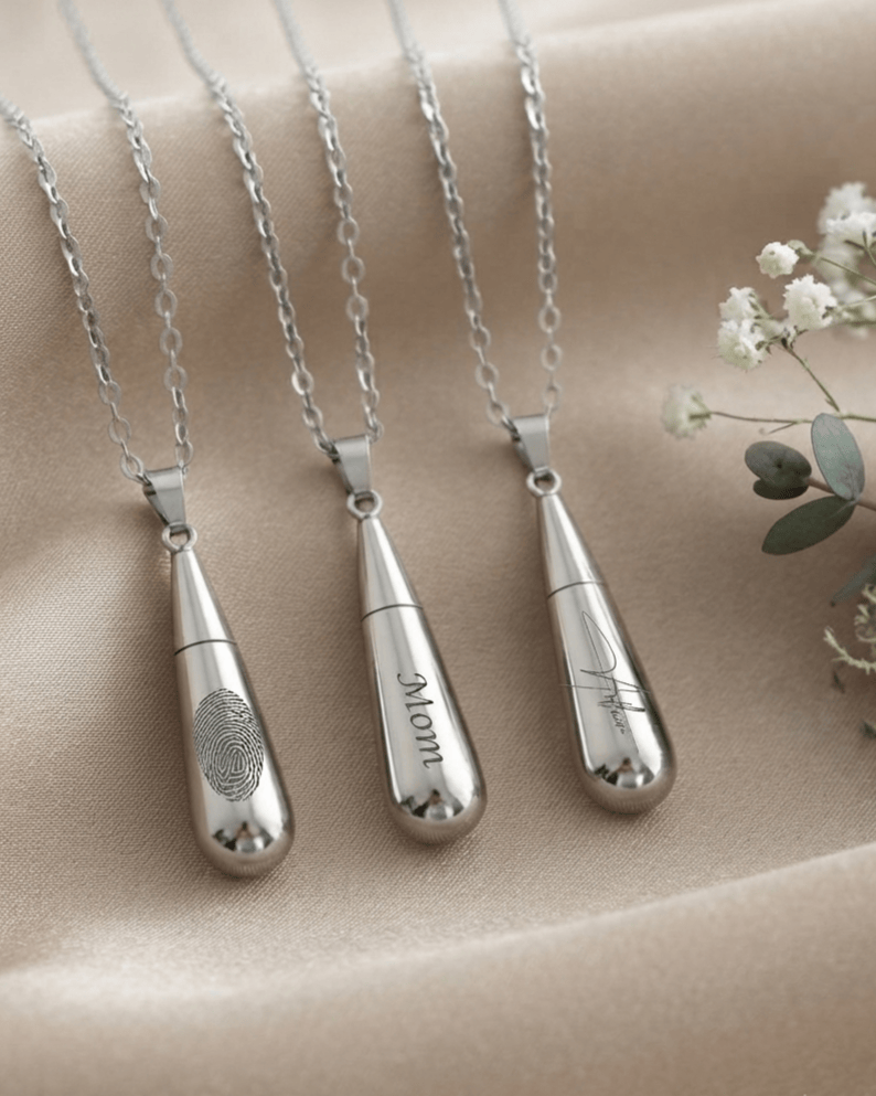 Loved Remembered STAINLESS 20 Raindrop Urn