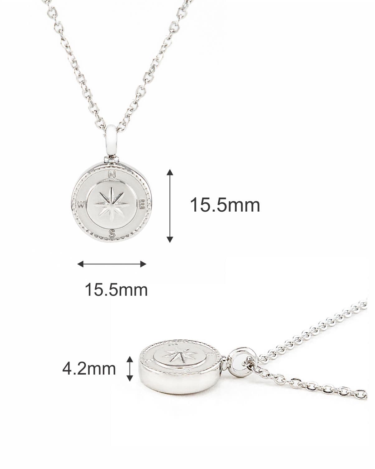 Loved Remembered STAINLESS 21 Small Compass Urn
