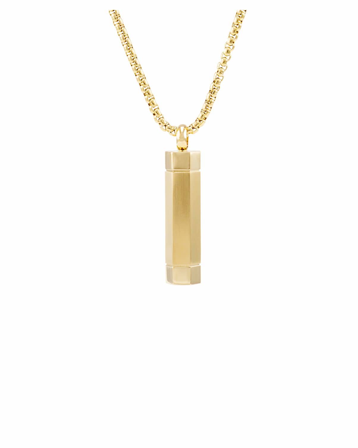 Loved Remembered STAINLESS 24G Gold Plated Cylinder