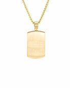 Loved Remembered STAINLESS 25G Gold Plated Tag Pendant