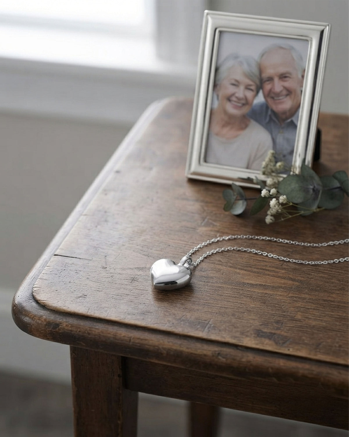 Loved Remembered STAINLESS 26 Ashes Heart Pendant Urn